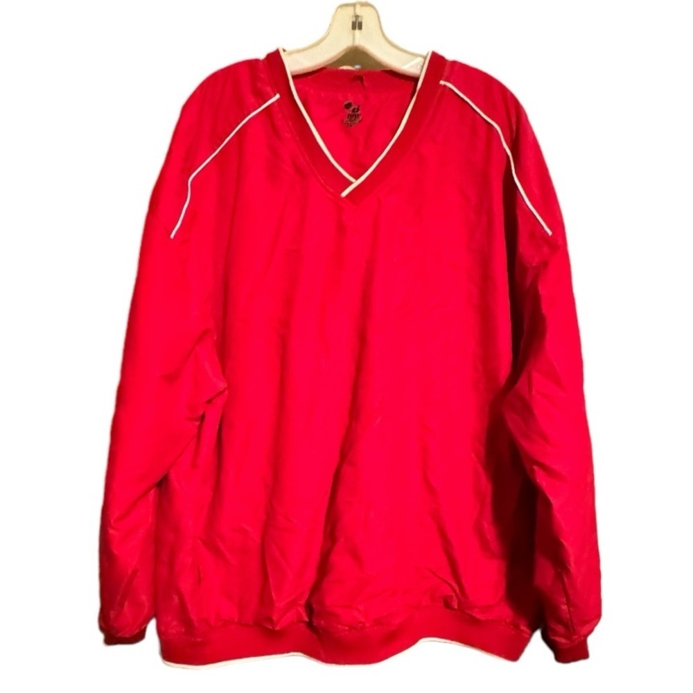 Badger Layered‎ Pullover Red Windbreaker